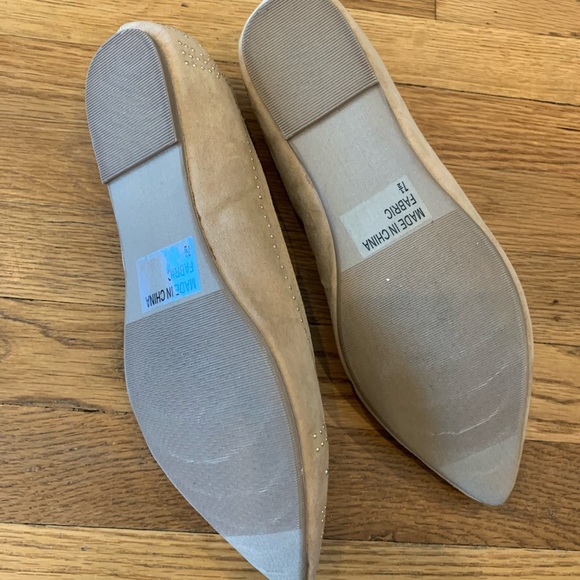 New Tan Cathy by Cathy Jean Pointed Toe Flats - Picture 2 of 4